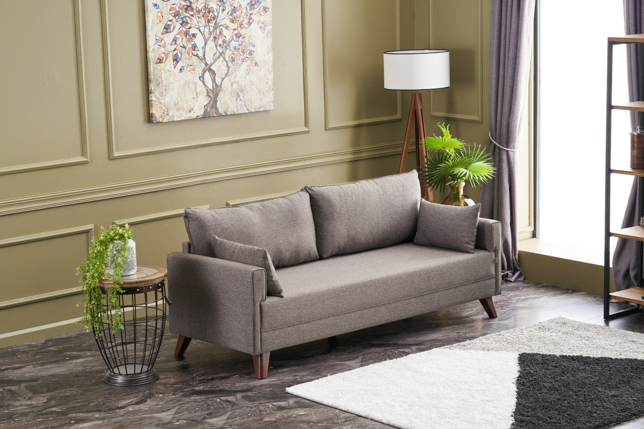 Bella Soffa För 3 Pr - Brun 3-Sits Soffa