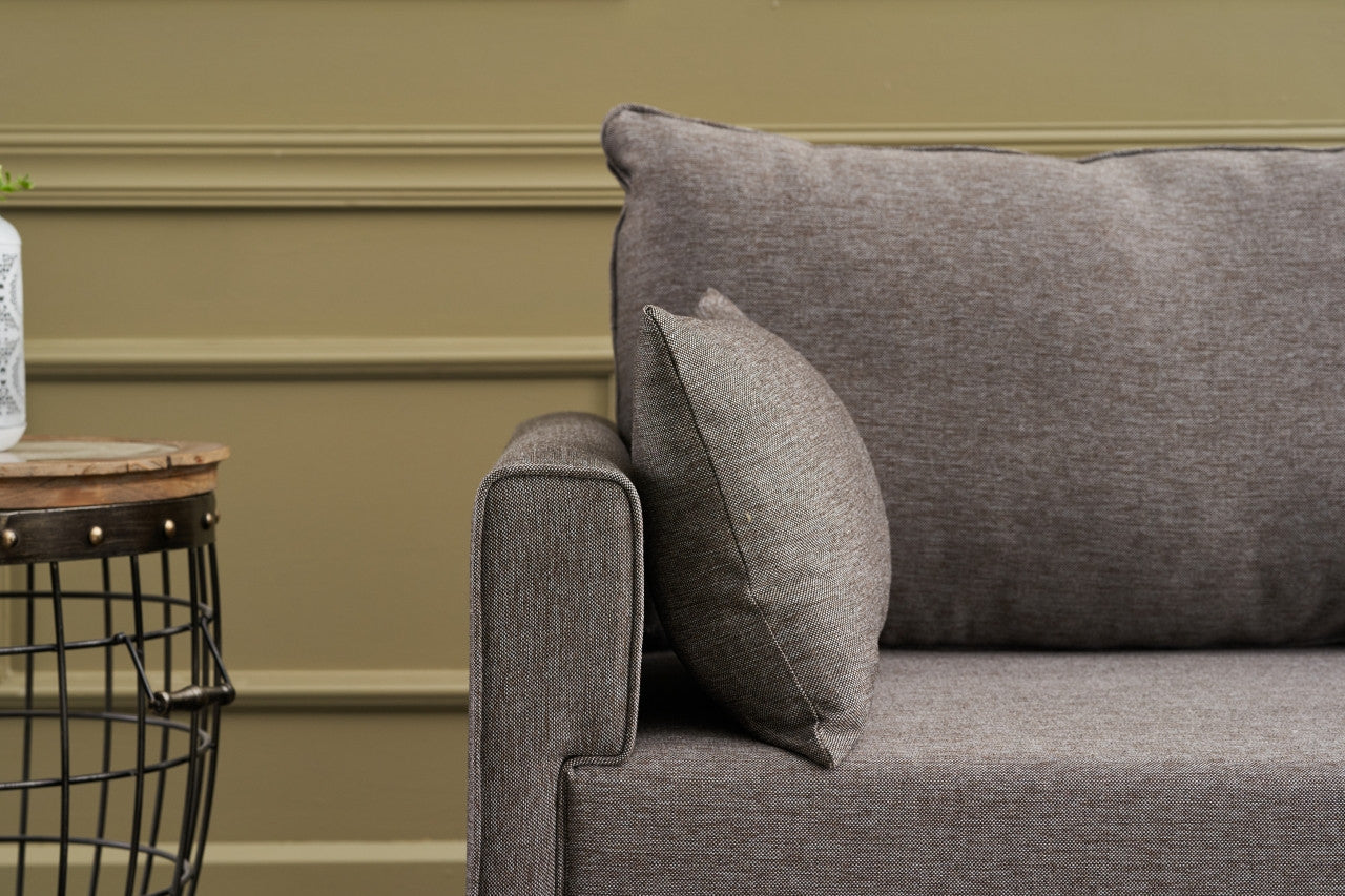Bella Soffa För 3 Pr - Brun 3-Sits Soffa
