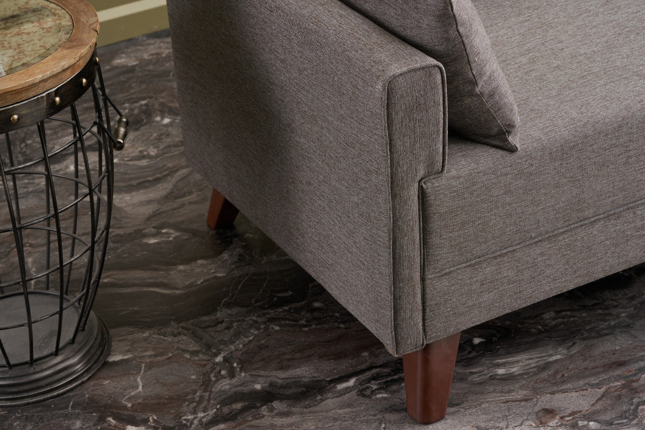 Bella Soffa För 3 Pr - Brun 3-Sits Soffa