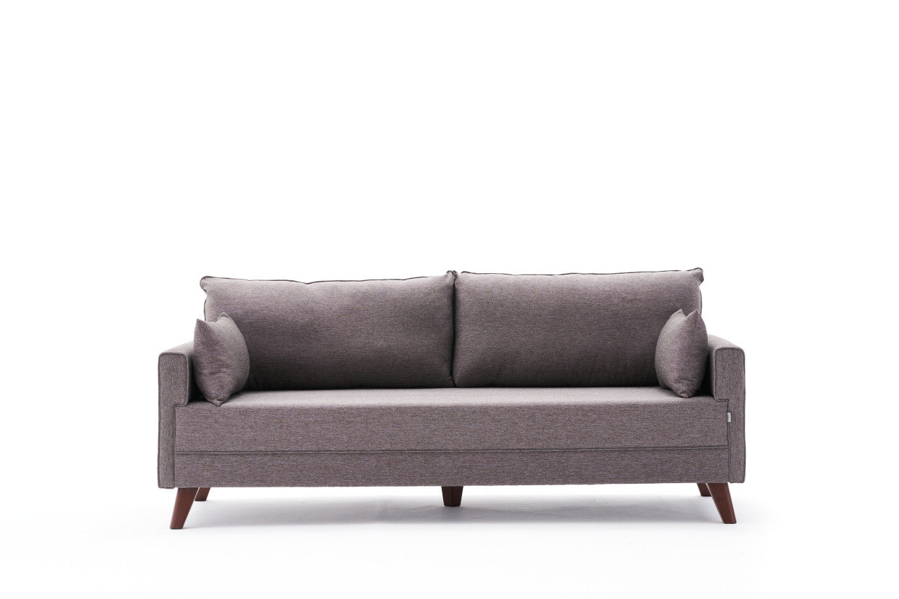 Bella Soffa För 3 Pr - Brun 3-Sits Soffa