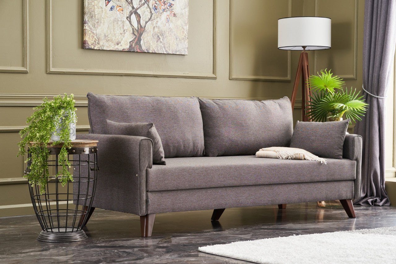 Bella Sängsoffa - Brun 3-Sits Sängsoffa