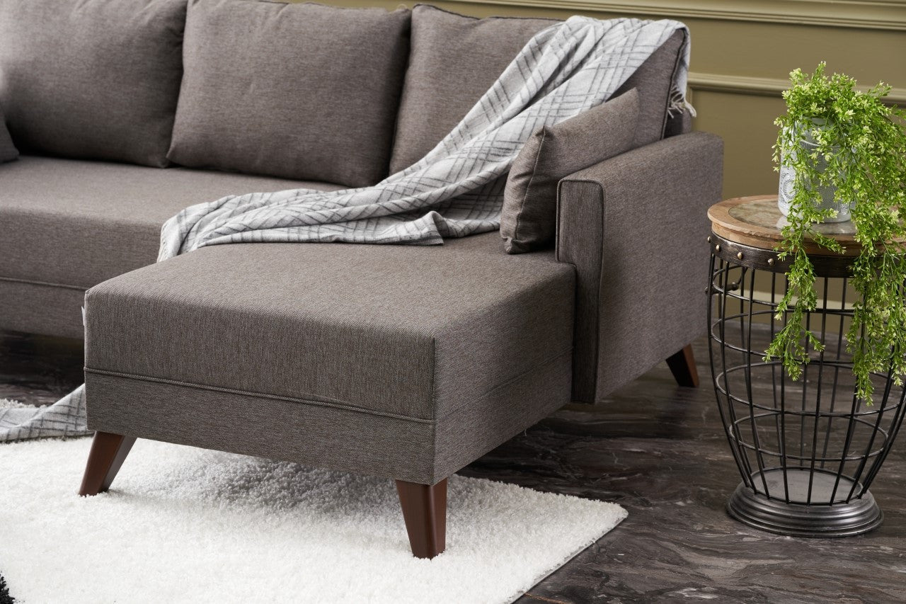 Bella Mini Soffa i Hörn Höger - Brun Hörn Soff-Säng
