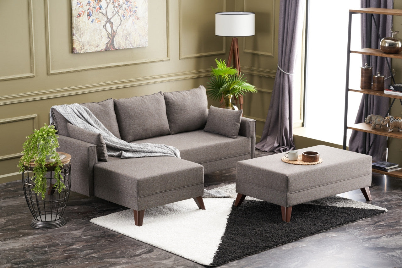Bella Mini Soffa i Hörn Vänster - Brun Hörn Soff-Säng
