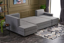 Ece Panoramik - Grey Corner Sofa-Bed