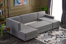 Ece Panoramik - Grey Corner Sofa-Bed