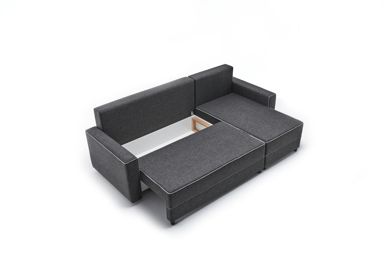 Ece Right - Antracit Hörnssoffbed