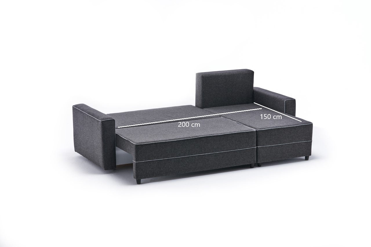 Ece Right - Antracit Hörnssoffbed