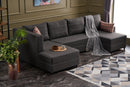 Ece Panoramik - Anthracite Corner Sofa-Bed