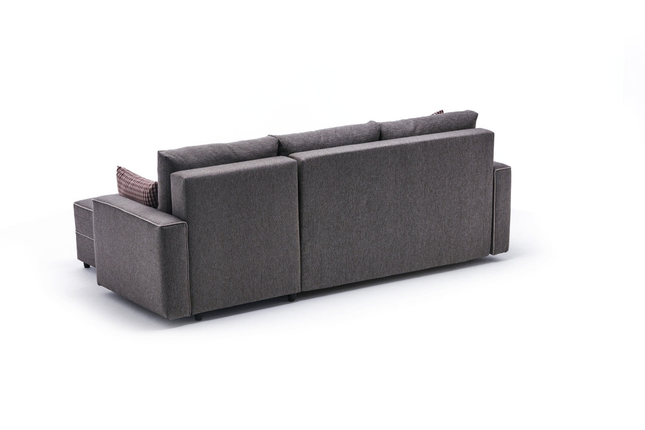 Ece Right - Brun Hörnssoffbed