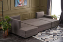 Ece Panoramik - Brown Corner Sofa-Bed
