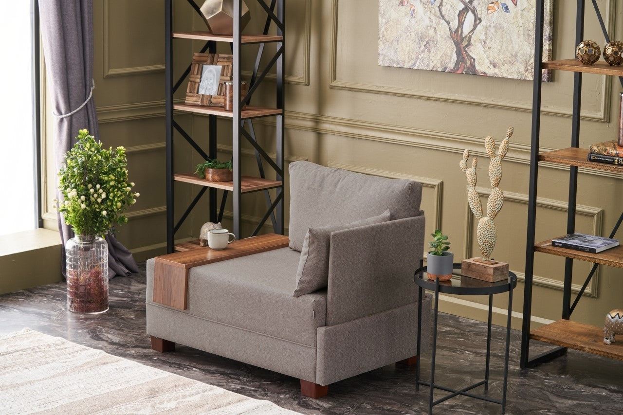 Fly Right - Beige v2 1-sits soffa