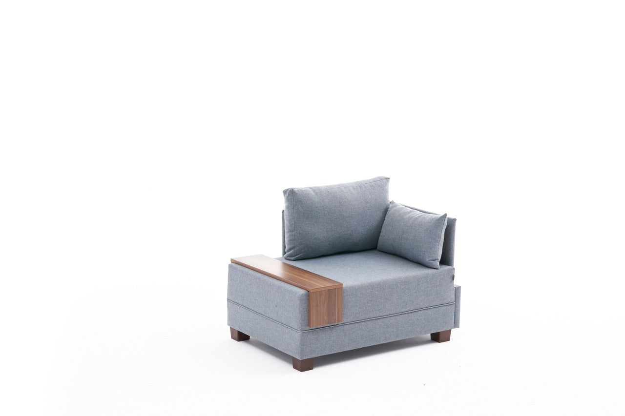 Fly Right - Ljusblå 1-sits soffa