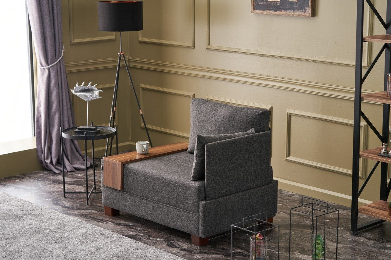 Fly Right - Antracit 1-sits soffa