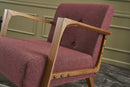 Kemer - Claret Red Wing Chair