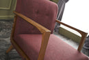 Kemer - Claret Red Wing Chair