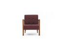 Kemer - Claret Red Wing Chair
