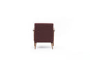 Kemer - Claret Red Wing Chair