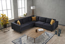 Kale Velvet - Anthracite Corner Sofa