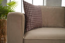 Kale Velvet - Cream Corner Sofa