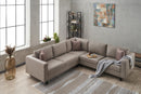 Kale Linen - Cream Corner Sofa