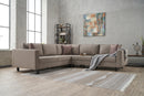 Kale Linen - Cream Corner Sofa