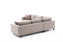 Kale Linen - Cream Corner Sofa