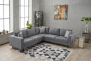 Kale Linen - Grey Corner Sofa