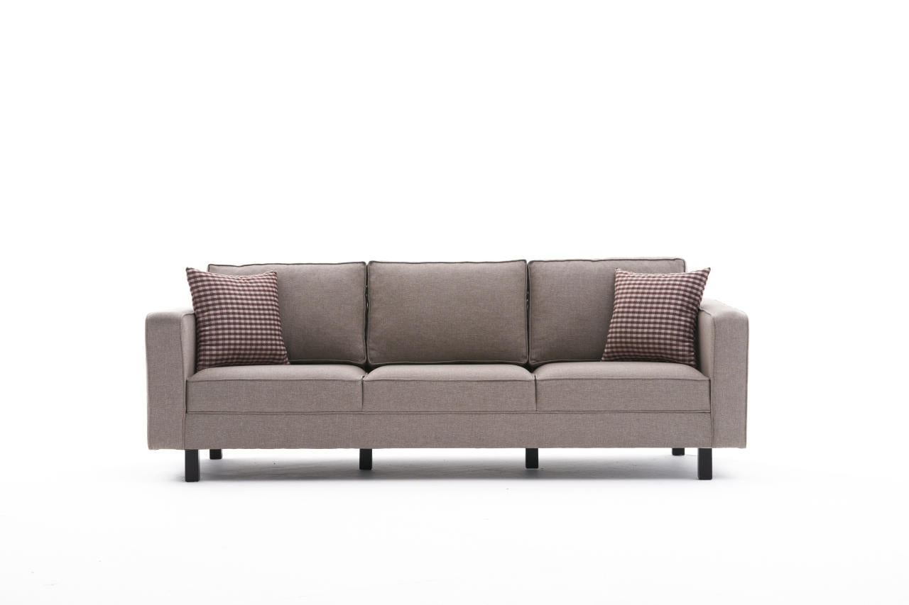 Kale Linen - Cream 3-Sitssoffa