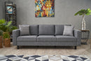Kale Linen - Grey 3-Sitssoffa