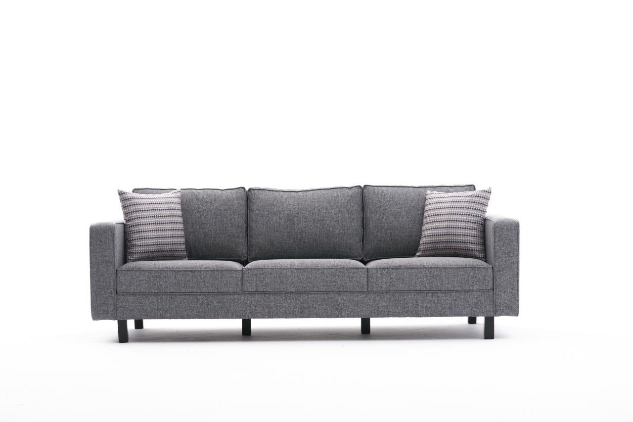 Kale Linen - Grey 3-Sitssoffa