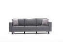 Kale Linen - Grey 3-Sitssoffa