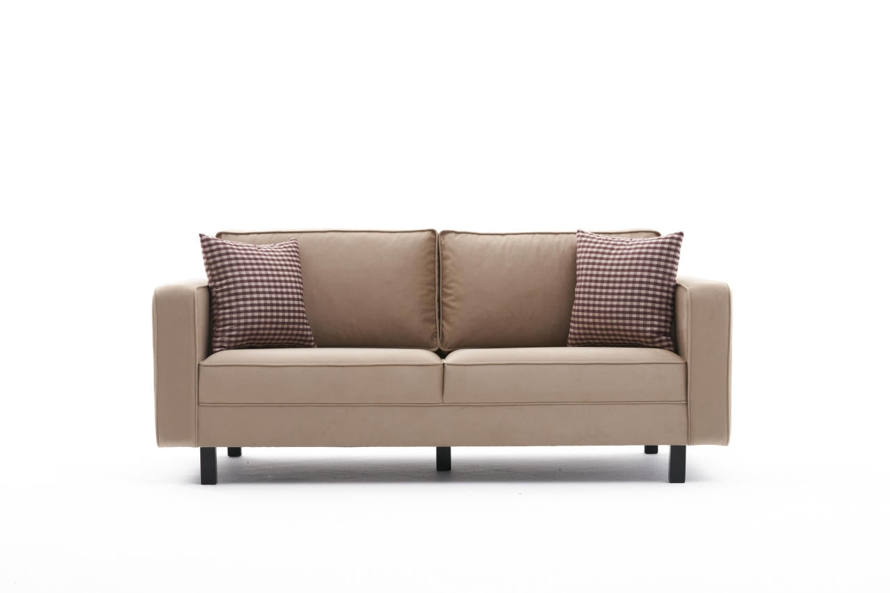 Kale Velvet - Kräm 2-sits soffa