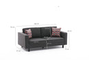 Kale Linne - Anthracite 2-Sitssoffa