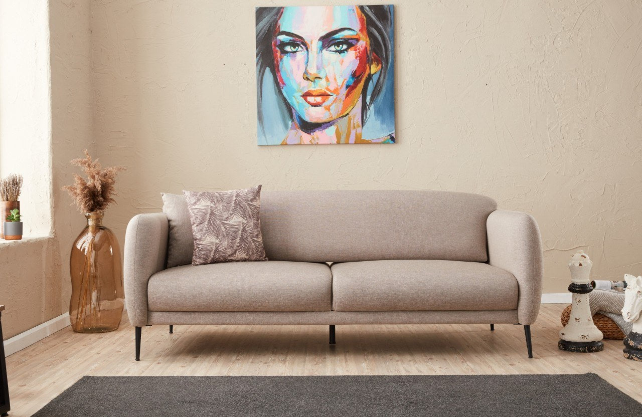 Venus 3-sits - Grädde 3-sits Soffa-säng