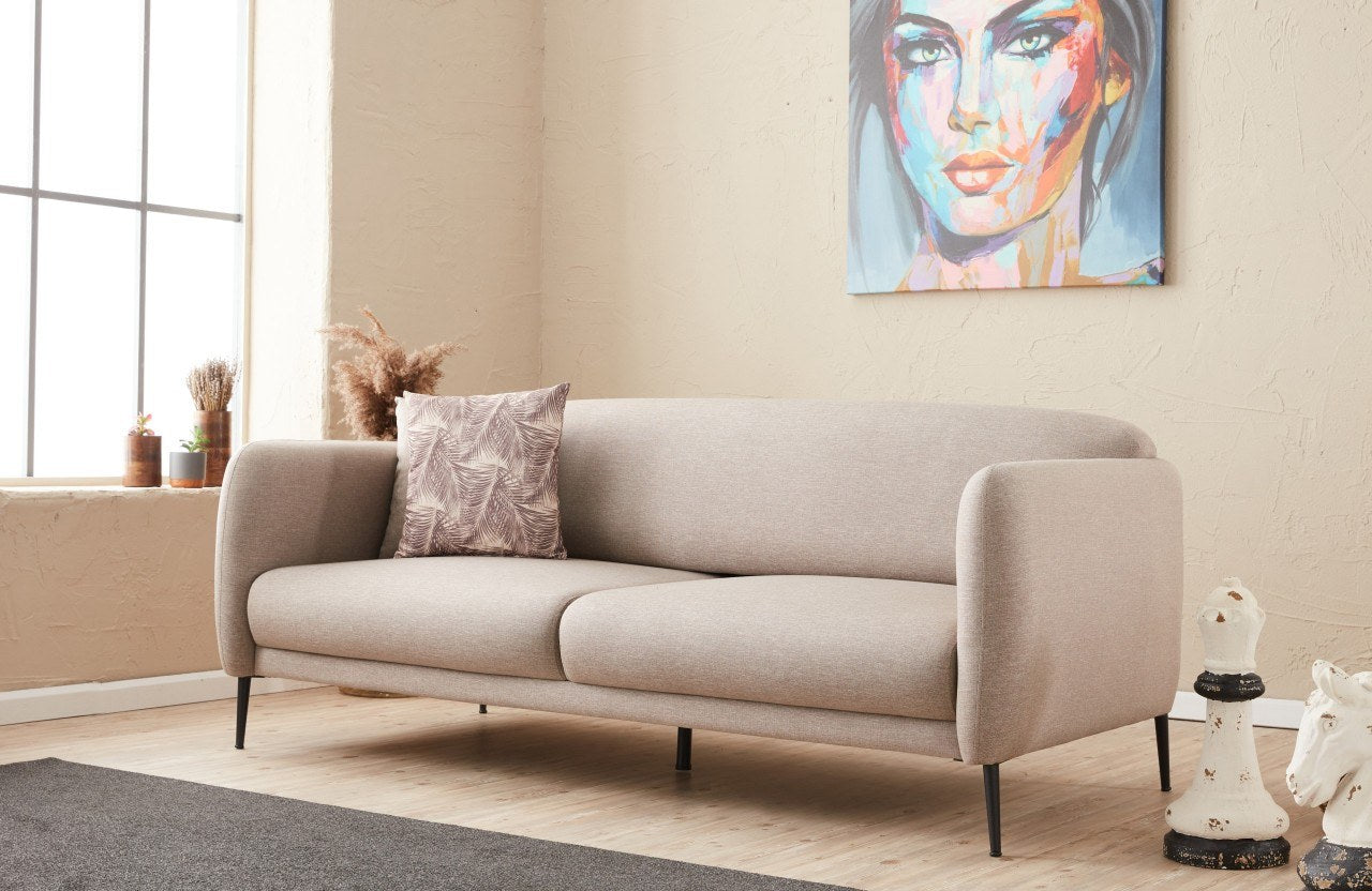 Venus 3-sits - Grädde 3-sits Soffa-säng