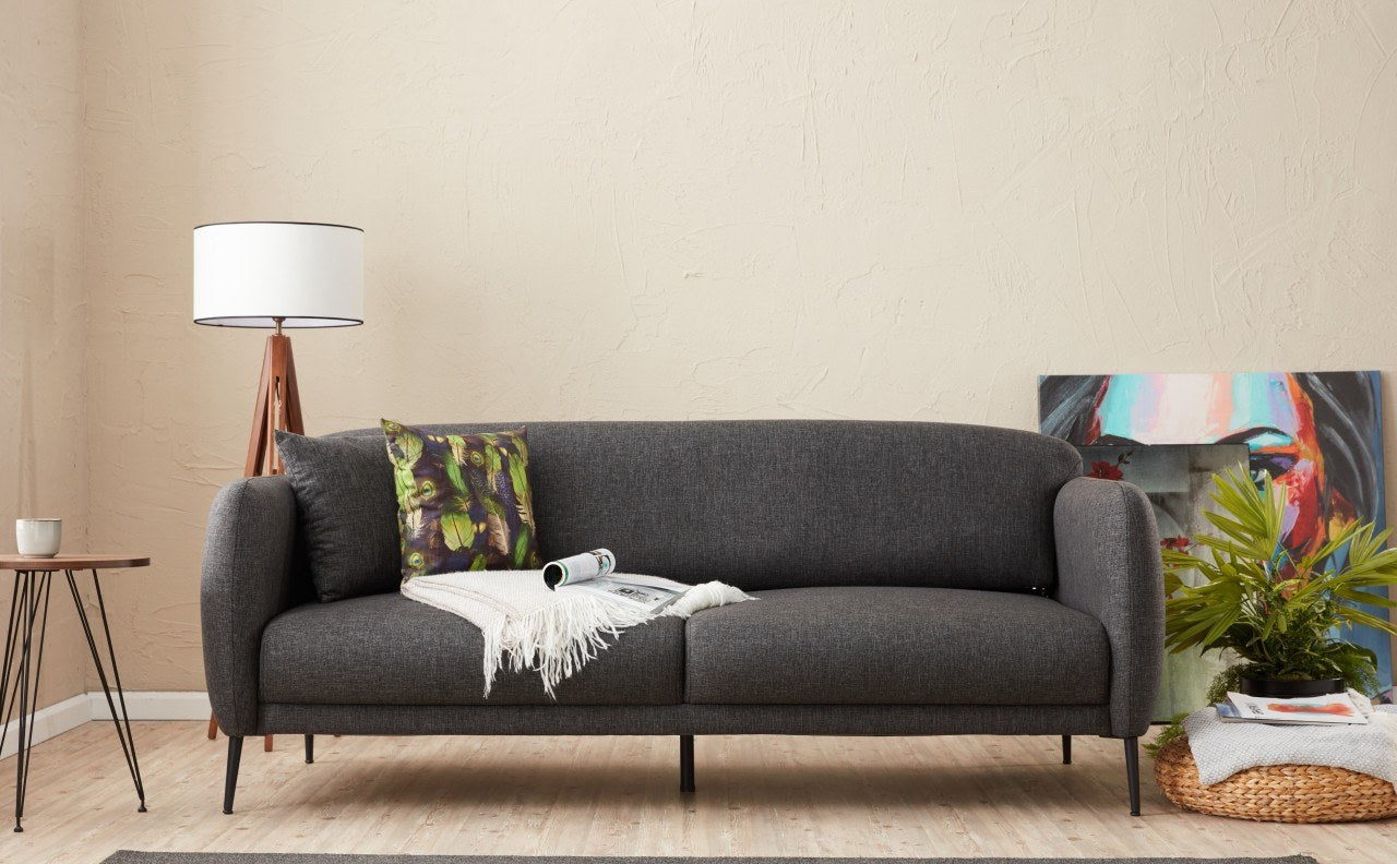 Venus 3-sits - Antracit 3-sits Soffa-säng