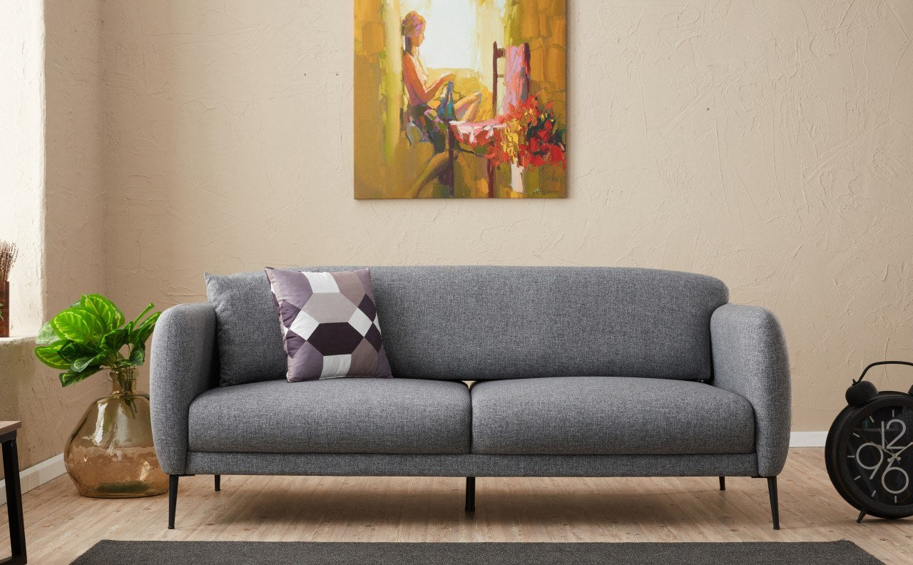 Venus 3-sits - Grå 3-sits Soffa-säng