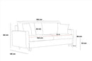 Eva - Antracit 2-Sits Soffa