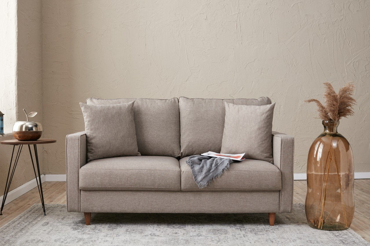 Eva - Grädd 2-Sits Soffa