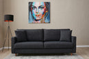 Eva - Antracit 3-Sittsoffa