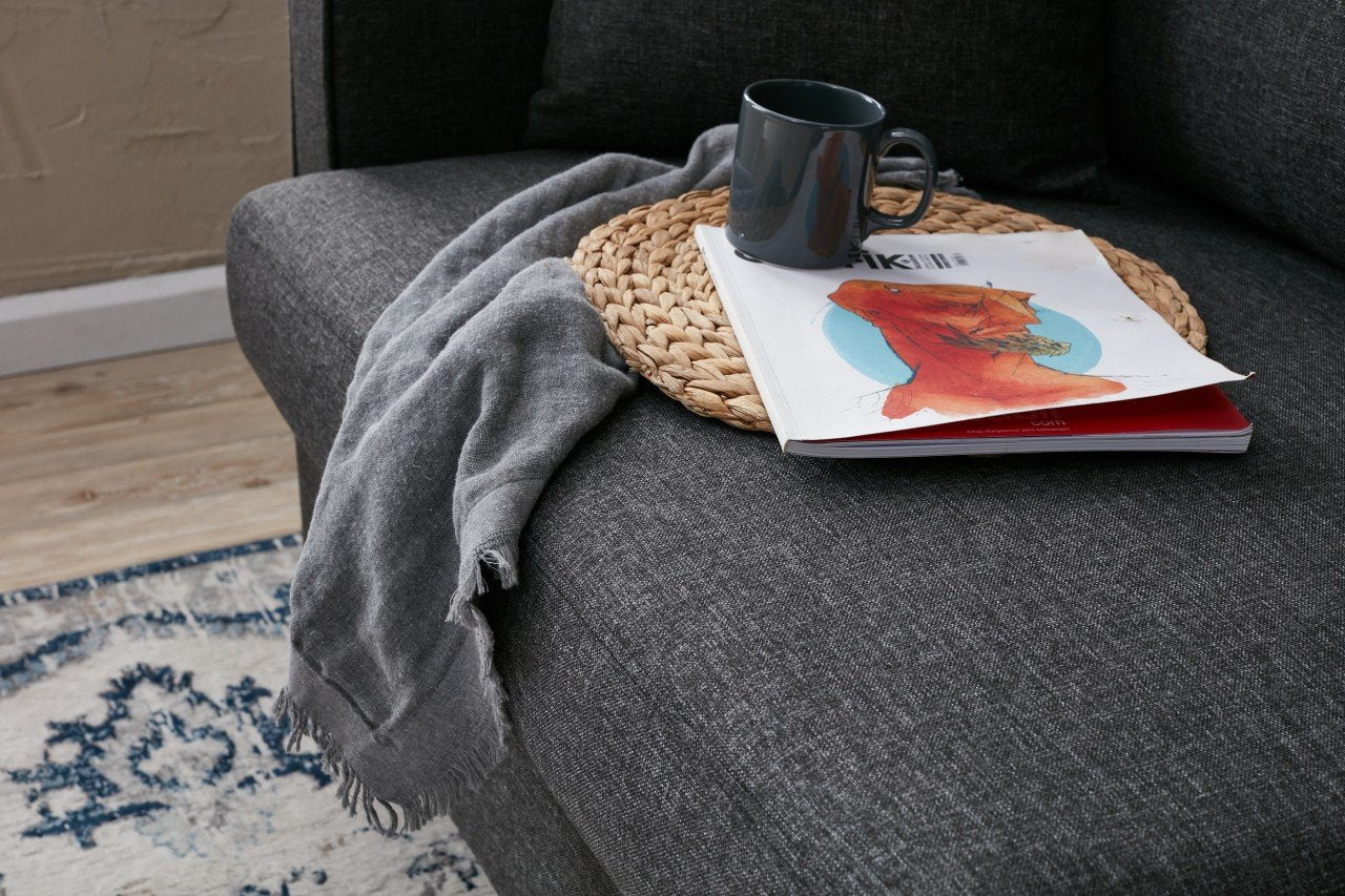 Eva - Antracit 3-Sittsoffa