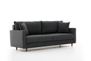 Eva - Antracit 3-Sittsoffa