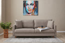 Eva - Grädd 3-Sittsoffa