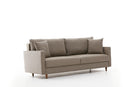 Eva - Grädd 3-Sittsoffa