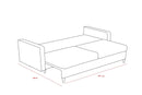 Eva - Antracit 3-sits Soffbed