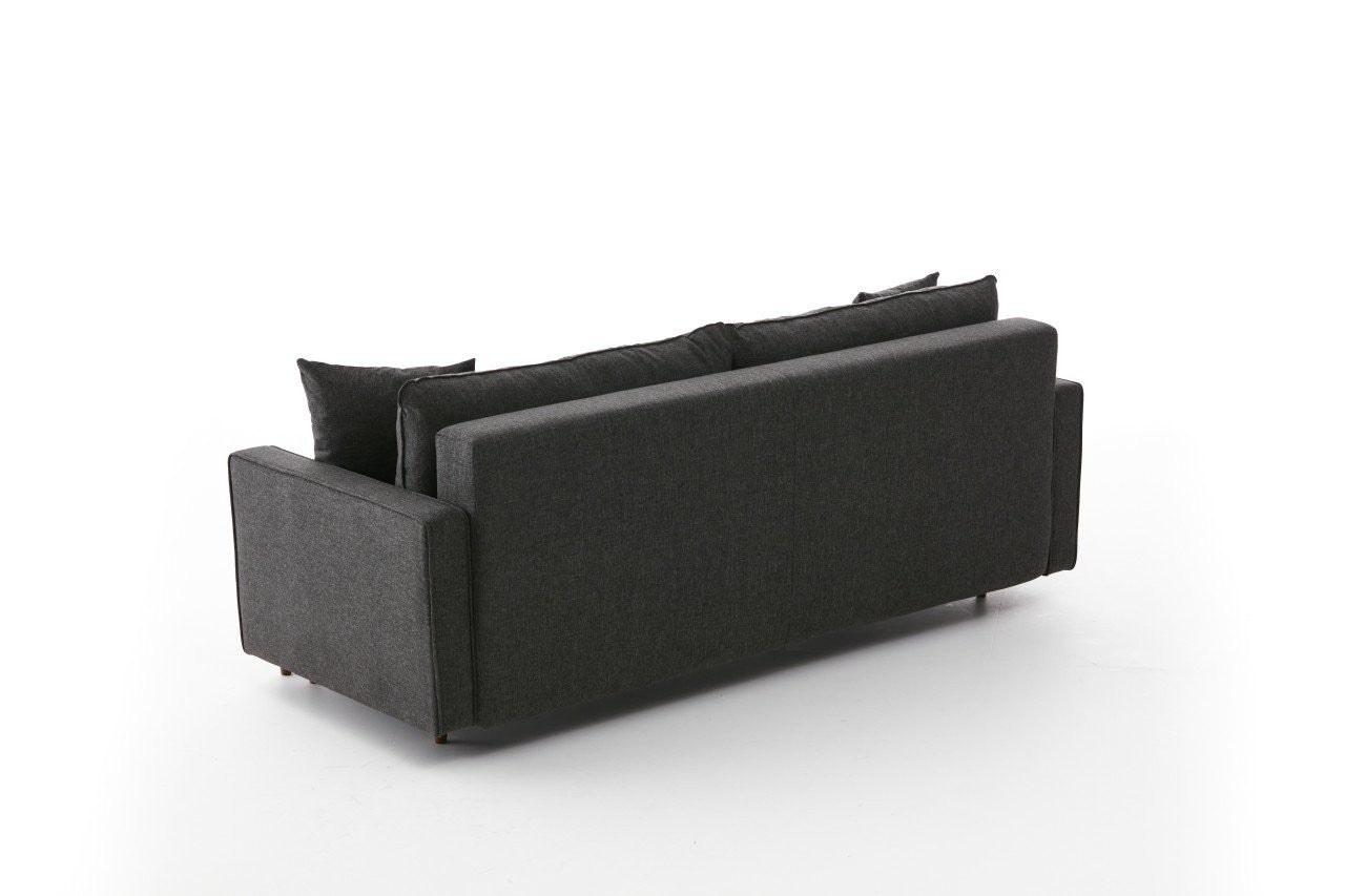 Eva - Antracit 3-sits Soffbed