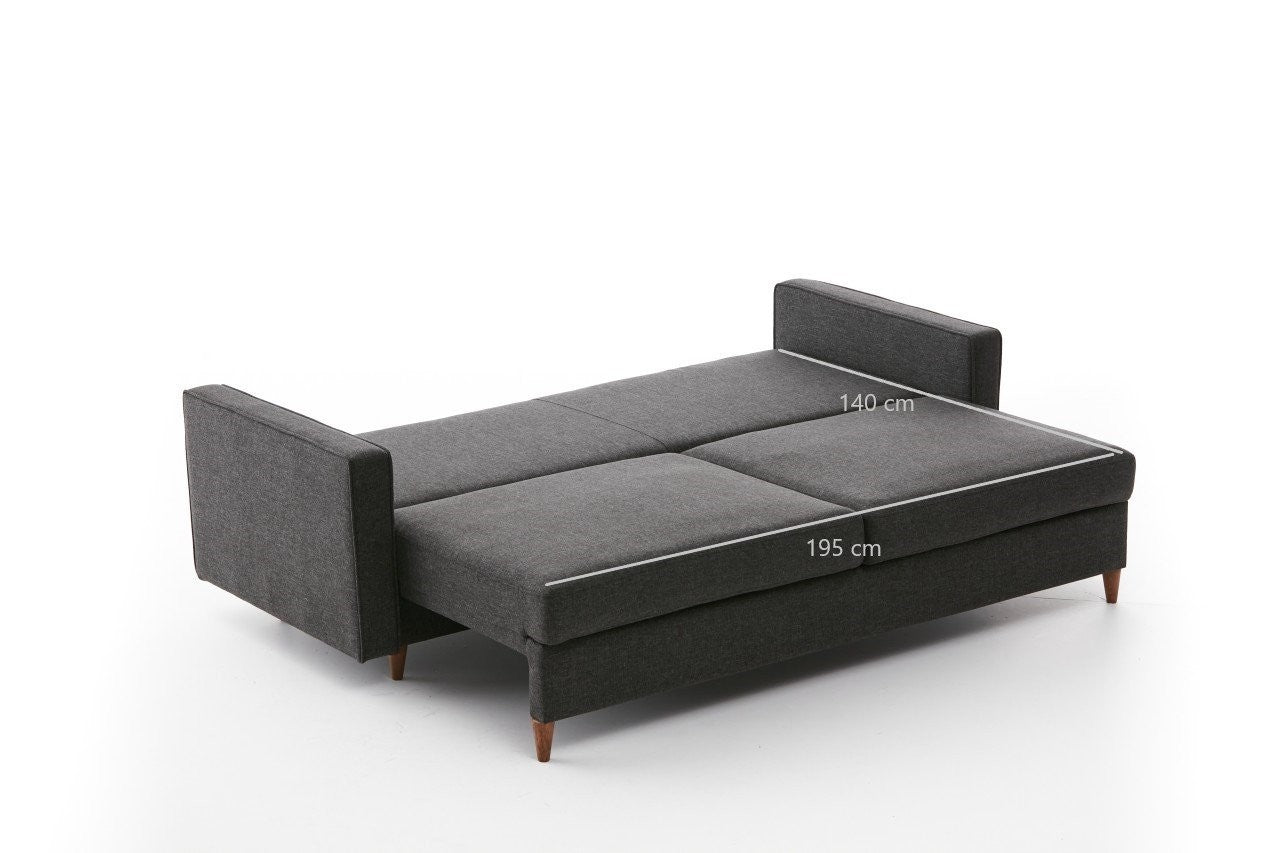 Eva - Antracit 3-sits Soffbed