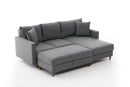 Eva Right - Grey Corner Sofa