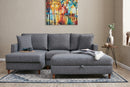 Eva Left - Grey Corner Sofa