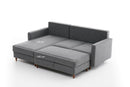 Eva Left - Grey Corner Sofa